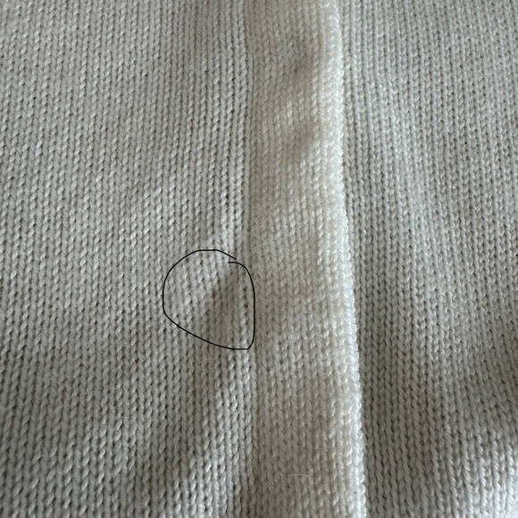 Beyond Vintage Cream Snap Closure with Lace Detail Lightweight Sweater Size S - Picture 13 of 13